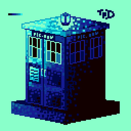 The TARDIS from Doctor Who.